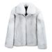 Men's Clothing Winter new fur coat men's blue leather youth hooded fur coat fur and leather_viptrois.com