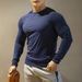 Men's Clothing Sports Fitness Clothes Autumn And Winter New Long Sleeved Sweatshirt Slim Round Neck High Elastic Quick Drying Breathable_viptrois.com