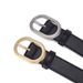 Women's women's simple and versatile jeans, belt, inset style Korean casual metal buckle, student belt batch_viptrois.com