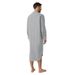 Muslim Pajamas, Long Sleeved Buttoned Solid Arab Shirt, Men's Robe_viptrois.com