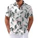 Men's 3D Digital Print Short Sleeve Shirt Hawaiian Style Creative Top for European And American Independent Websites Cross Border Foreign Trade_viptrois.com