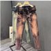 Men's Clothing High End Personality Tie Dye Jeans Men's Fashion Brand Spring And Autumn New Elastic Slim Fit Casual Trousers Trend_viptrois.com