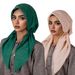 Elastic Turban Hat – Solid Color Pullover Headwrap (Fashionable Arc Wave Design, Cross-Cultural Baotou & Airplane Hat For Women)_viptrois.com