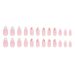 Nails Art & Tools White French Colorful Flower From Simple Almond Armor Cute Sweet Girl Ins Style Round Head False Nail Nail Nail Pieces_viptrois.com