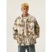 Men's Clothing Distressed Camouflage Denim Jacket For Men, New Spring And Autumn Style, Trendy Brand, Versatile Design, Workwear Jacket Top_viptrois.com