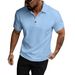 Men's Style Jacquard Shirt – Classic Collar, Relaxed Fit, Breathable Short Sleeves For Spring & Summer_viptrois.com
