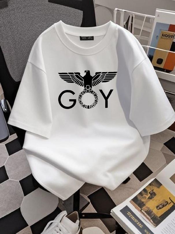 Goy Tee T-shirt Casual Graphic Fashion Unisex Slightly Comfortable Designer Clothes Top For Everyday Wear Homme Stylish Stretched Versatile Summer_viptrois.com