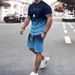 Men's 3D Casual Sports Suit Two Piece Set For Summer Outdoor Activities Hot Selling Item_viptrois.com