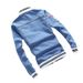 LKTM Men's Vintage Washed Embroidered Denim Jacket Relaxed Fit Cotton Trucker Style Casual Layering Coat_viptrois.com