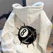 American Hip Hop Street Hooded Jacket Tide 2024 Autumn New Vintage Tide Brand Lazy Style Loose Sweater_viptrois.com