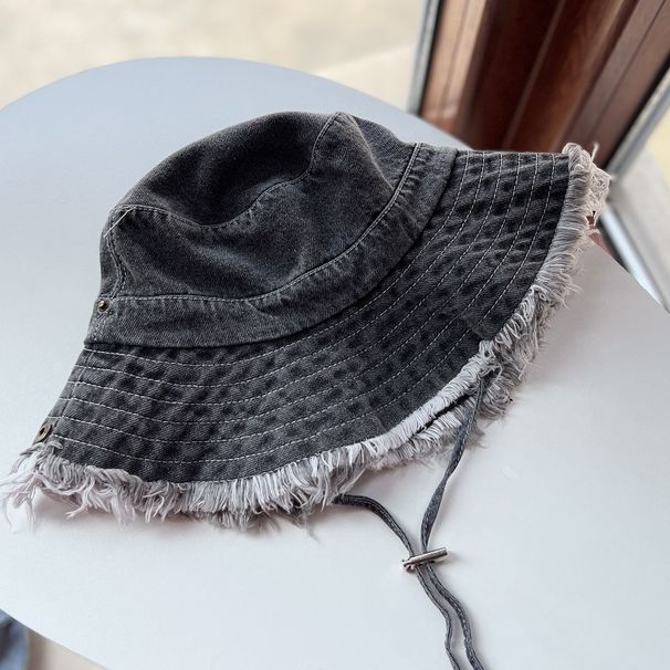 Women's Hats New Retro Casual Washed Denim Fisherman Hat Women's Fashion Outdoor Mountaineering Hat Simple Sunshade Sun Protection Hat_viptrois.com