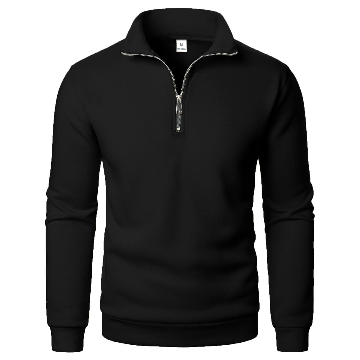 Men's Half Zip Stand Collar Sweatshirt - Casual Pullover Long Sleeve Top, Soft & Breathable, Loose Fit For Comfort_viptrois.com