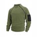 Men's Slim-Fit Fleece Pullover - Winter Stand Collar Long Sleeve Casual Top With Coral Fleece Lining (Black, Blue, Olive, Beige, Dark Gray)_viptrois.com