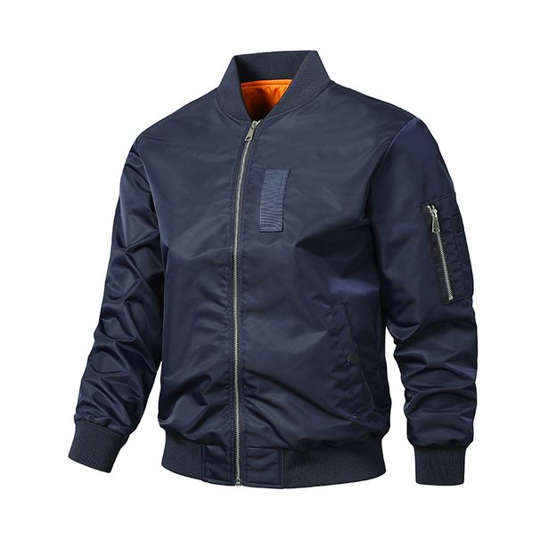 Cross-Border Spring And Autumn Men's American Retro Trendy Brand Stand Collar Bomber Loose Casual Sports Baseball Jacket_viptrois.com