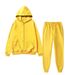 Men's Clothing Men's Solid Color Sportswear Suits Fashionable Casual Autumn And Winter Warm Hooded Cardigan Sweatshirt + Sweatpants_viptrois.com