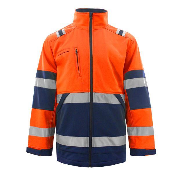 Men's Clothing Outdoor Windproof Reflective Strip Jacket Work Clothes Plus Velvet Sweater Coat_viptrois.com