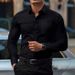 Men's Slim Fit Long Sleeve Shirt – Premium Cotton Blend Casual Button Down (8 Colors) – Versatile Office & Streetwear Essential_viptrois.com