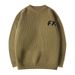 Men's Clothes Sweater Men's Autumn And Winter Youth All Round Neck Thick Brand Knit Bottom Sweater Simple Sweater Tide_viptrois.com