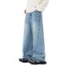 Men’s Vintage Wide-Leg Jeans – High Street Distressed Denim With Raw Hem (Sizes XS-2XL)_viptrois.com