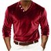 Men's Slim Fit V-Neck Long Sleeve T-Shirt – Lightweight Polyester Blend, Breathable & Wrinkle-Resistant, Versatile Layering Essential (8 Colors)_viptrois.com