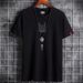 boy Men's Short T-Shirt Summer New Cross-Border Cotton Round Neck Trendy Loose Half Sleeve Plus Size Jacket Live Streaming_viptrois.com