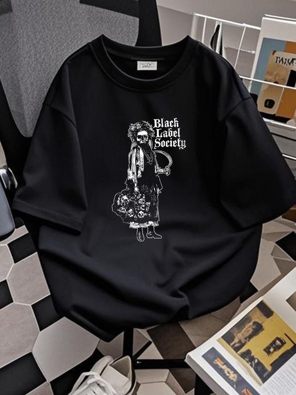 Ladies Black Label Society Grim Reaper Rock Official Tee T-Shirt Womens Girls Soft Graphic Fashion Comfortable Stretched Homme_viptrois.com