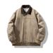 2025 Winter American Retro Men's Thickened Washed High Grammage Canvas Vintage Cotton Jacket With Turn-down Collar_viptrois.com
