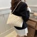 Women's Bags New Simple And Fashionable Large Capacity Diamond Shoulder Bag Small Fragrance Style Ladies Chain Crossbody Tote Bag_viptrois.com