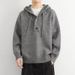 Autumn Winter Men's Sweater Loose Hooded Pullover Solid Color Knitwear Youth Knit Top High-end Feel Outerwear_viptrois.com