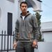 Men’s Fleece-Lined Hoodie – Streetwear Pullover With Kangaroo Pocket & Adjustable Drawstring (S-XXXL, 7 Colors)_viptrois.com