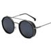 Round Frame Retro Style Trend Punk Sunglasses For Men And Women Retro Simple Round Metal Sunglasses Fashionable Prince_viptrois.com