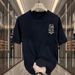 Letter Short Sleeved T-shirt For Men's Summer Wear, Heavyweight Loose Fitting Youth Round Neck Clothing, Trendy Brand New Trend_viptrois.com