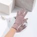 Fashion elegant simple winter warm ladies gloves thin section comfort plus fleece winter driving and riding touch screen gloves_viptrois.com