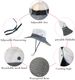 NPQQUAN Ponytail Sun Bucket Hats For Women Men Wide Brim UPF 50+ Fishing & Beach Hats_viptrois.com