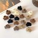 Kids Children's Hair Accessories Coffee Color Mini Small Grab Clip Small Princess Hair Clip Forehead Bangs Clip_viptrois.com