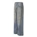 Men's Clothing Retro Jeans New Summer Style Washed Old Ink Printing Graffiti Loose Wide Leg Pants Trousers_viptrois.com