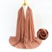 Women's Scarves Pearl Chiffon Scarf For Women, Solid Color Bubble Scarf, All Match Headscarf, Malaysian Silk Scarf_viptrois.com