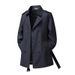 Pulse Double-breasted Mid-length Trench Coat Men's British Style Overcoat Autumn Winter Lace-up Jacket_viptrois.com