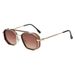 Men's Sunglasses Double Beam Metal Punk Sunglasses For Men, Women's Retro Ins Style Ink Polygonal Personality Glasses_viptrois.com