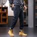 Large Size Men's Clothing Autumn And Winter New Jeans Men's Warm Towel Bottom Jeans Men's Elastic Waist Drawstring Straight Pants Men_viptrois.com