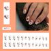 False Nails Medium And Long Irregular Stripe Corrugated Nail Art Sweet And Cool Girl Special Nail Piece For Nail Armor_viptrois.com