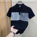 2024 New Polo Shirt Men's Short-sleeved Trendy Brand Splicing Slim-fitting Lapel Half-sleeved Casual Versatile Design Top_viptrois.com