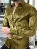 Men's Clothing Fashion Print Abstract Long Sleeved Thin Slightly Elastic Shirts_viptrois.com