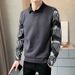 Loom Loom Autumn Winter New European Style Trendy Men Men's Two-Piece Knitted Sweater Long Sleeve Pullover_viptrois.com