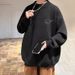 Autumn and winter soft glutinous earth lamb wool sweater for men, loose and simple, with warm knit sweater inside, trendy_viptrois.com