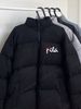 Autumn And Winter New Classic Letter Loose Down Cotton Coats For Men And Women, Bread Coats, Thickened Warm Couple Coats_viptrois.com
