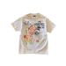 Heavyweight Pure Cotton T-Shirt For Women And Men Vintage Floral Print Couple Short Sleeved Top Oversized_viptrois.com