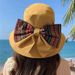 Ethnic Style Spring And Autumn New For Women's Tourism, Foldable Fisherman Bow Shaped Shading Ha, Large Brimmed Sun_viptrois.com