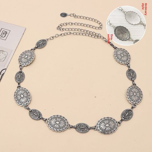 European and American high-grade fashion metal waist chain Women's retro popular Bohemian ethnic style with dress shirt_viptrois.com