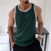 Quick-Dry Sports Casual Slim Fit Tank Top Sleeveless Short Fitness Muscle Men Summer Gym Vest Basketball Shirt_viptrois.com
